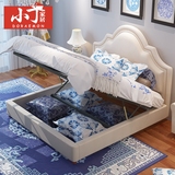 美式布艺床美式床1.5米1.8米床双人床北欧床布艺公主床卧室现代床