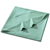 绿色心情 新品纯棉床单素色加密活性欧式圆角单人双人全棉纯色