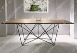 设计师家具 北欧创意实木餐桌椅简约现代餐桌原木办公桌咖啡桌