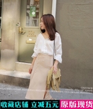于MOMO定制2016夏季新款韩范衬衫女七分袖上衣宽松显瘦时尚V领潮