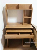 80cm小款台式电脑桌家用带书架组合书桌儿童学习桌小户型办公桌