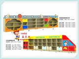 特价幼儿园木制组合书柜儿童防火板别墅储物积木玩具收拾架柜子