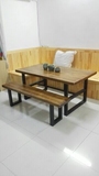 美式复古松木实木木板桌面吧台板家具定制餐桌面板置物架隔板定做