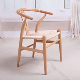 北欧 y椅子 靠背椅 美式 叉骨椅 圈椅 咖啡厅椅 洽谈椅 实木 餐椅