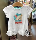 PAWINPAW宝英宝专柜正品 PCRA62452S 16夏 女童中长款T恤