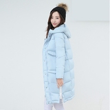 2016新款韩版棉衣修身大毛领羽绒棉服女中长款冬装大码加厚外套潮