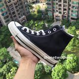 韩国Converse/匡威 1970s 黑白色高帮款帆布鞋 余文乐同款142334C