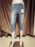 娅丽达女裤2016夏季实体店专卖款七分牛仔铅笔裤R2110