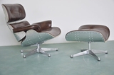 Eames Lounge chair伊姆斯复古工业皇帝懒人午休真皮沙发铝皮躺椅