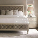 美式现代公主床法式软包床复古1.51.8米欧式布艺实木床双人床婚床