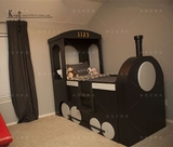 欧式火车儿童床 托马斯汽车床 创意儿童床 那还女孩房家具定制