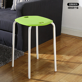 潮土 简约时尚现代休闲椅 家庭用椅子餐椅凳子塑料凳子