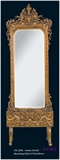 欧式复古宫廷落地镜卫浴镜梳妆镜艺术金色装饰镜浴室镜油画框镜框