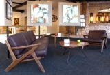 日式现代小户型客厅实木沙发组合北美黑胡桃简约橡木真皮休闲沙发