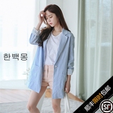 2016春夏最新韩版棉麻女装小西装 休闲显瘦清新西服上衣亚麻外套