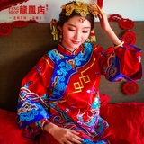 秀禾服新娘中式礼服传统复古旗袍红色婚纱胡静秀禾应采儿秀和服