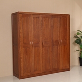 特价老榆木实木衣柜全实木原木4门5门推拉门现代中式储物柜