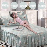 席梦思全棉床罩床裙单双边韩式公主单件床笠1.8m1.5床1.2米保护套
