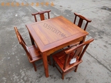 红木餐桌花梨木小方桌实木饭桌休闲棋牌桌四方桌子家具