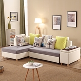 新款简约现代转角贵妃沙发小户型客厅多功能沙发床组合可折叠拆洗