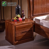 嘉美瑞高档纯实木家具赤金檀木床头柜现代中式简约床边柜储物柜子