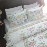 清仓 莫奈花园 外贸欧式纯棉绗缝被 床盖 床罩床单 空调被夏凉被