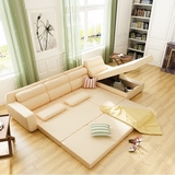 多功能转角可折叠布艺沙发床1.8宜家实木简约储物大小户型沙发床