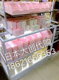 两件包邮日本制大创Daiso 巴黎塔浮雕 日系纯白桌面化妆品收纳盒