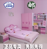 儿童家具套房储物单人床女孩床公主床儿童卧室四件套1.2米1.5米床