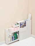 东荣日式简约厕所柜卫生间储物柜纸巾柜浴室收纳柜小户型马桶边柜