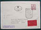 奥地利1965施泰尔市政厅 首日实寄封(钢版雕刻师纪念邮戳)