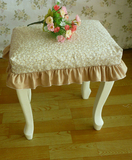 纯棉布艺化妆凳套  钢琴凳罩 梳妆台桌布椅子套 书桌罩 定制特价