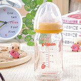 贝亲宽口径玻璃奶瓶160ml 配SS号奶嘴 宝宝婴儿新生儿奶瓶