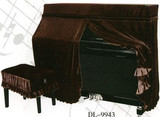 【专业钢琴全罩】咖啡金丝绒全罩 9943简洁大方 实用 防尘钢琴罩