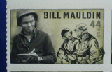 美国2010年发行二战漫画家比尔毛定邮票1全不干胶