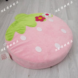 家居创意卧室地毯地板凳可爱日本可爱草莓坐垫大号地凳扁圆凳子