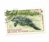 外国邮票 动物 鱼 科特迪瓦 B228