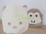babygap有机棉/全棉 动物造型冬季保暖帽子/宝宝/幼儿帽子 6m-2岁