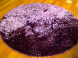 杰瑞地毯厂 雪尼尔 地毯 沙发垫 亮光天丝  圆形 100 紫色 可订做