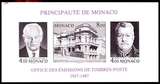 摩纳哥 1987 大公  邮局成立50年   斯拉尼亚雕刻 114-116 无齿M
