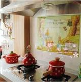 韩国 进口彼得兔厨房墙壁防油贴纸 灶台易擦防油墙纸