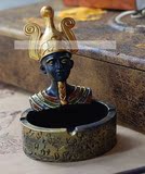 云南手工艺品民族风家居摆件古埃及人物头像特色烟灰缸创意礼品