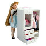 专柜正品乐吉儿梦幻卧房-女孩子的最爱H26A-1 衣柜系列 芭比娃娃