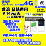 台湾 随身移动wifi租赁egg蛋无线上网4g流量无限漫游超人
