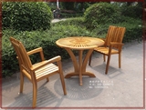 户外实木桌椅木质咖啡厅桌椅五件套休闲餐桌椅太阳伞户外桌椅定制