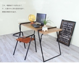 简约实木单人创意办公桌椅家用书桌写字桌子简易钢木宜家电脑桌
