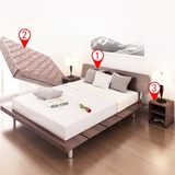 床1.8米双人床1.5米简约现代板式床床垫床头柜单人床中小户型婚床