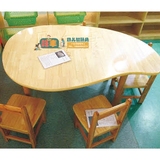 幼儿园早教儿童芒果桌学习课桌水果芒果造型桌橡木桌原木桌烤漆桌