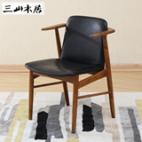 韩式实木餐椅北欧现代橡木原木餐椅书桌椅咖啡厅餐厅椅包邮Y005