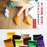 薄款堆堆袜女韩国袜子夏季短款日系中筒学院风短袜卷边学生长袜套